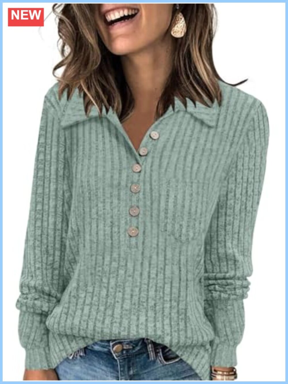 Long Sleeve Collared Shirt Lightweight Striped Sweater for Business Casual Fall
